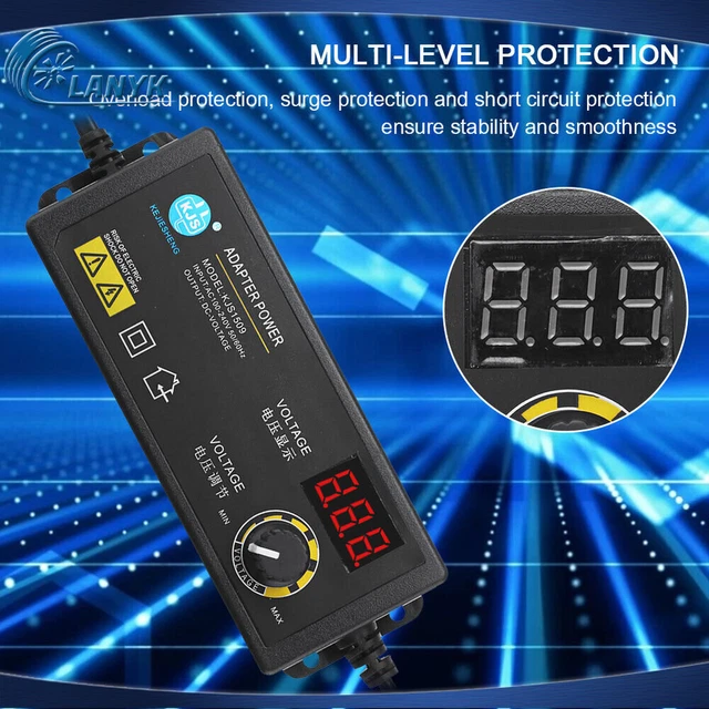 Switching Power Supply Output Multi-function Adjustable Voltage Power Adapter