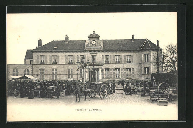 CPA Pontoise, La Mairie, Motiv vom Hôtel de Ville