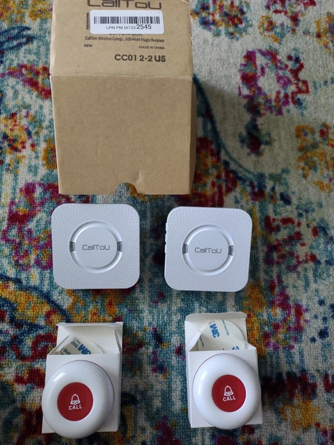CallToU Wireless Caregiver Pager Smart Call System 2 SOS Call...