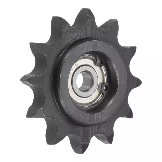 Idler Sprocket, 7mm Bore 1/2" Pitch 12 Tooth, Carbon Steel with Insert Bearing