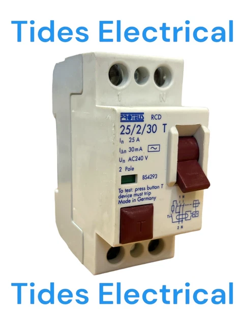 Proteus RCD 25 AMP 30 mA doppelpolig RCD 25/2/30 T