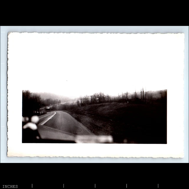 Vintage Photo ABSTACT CLASSIC CAR ROUTE 46 NASHVILLE BLOOMINGTON INDIANA 1946