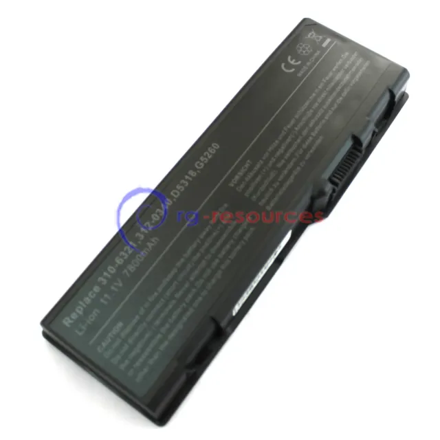 9Cell Battery for Dell Inspiron 6000 9200 9300 9400 E1705 XPS Gen 2 D5318 D5318