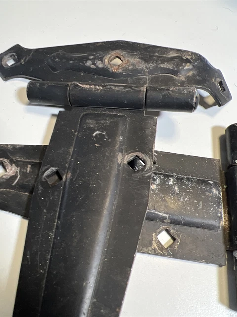 Antique Barn Hinges T-Strap Set of 3 Matching 2