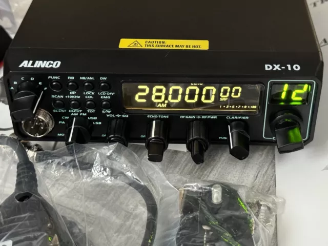 ALINCO DX-10 AM FM SSB CW 10 Meter Tansceiver Ham Radio