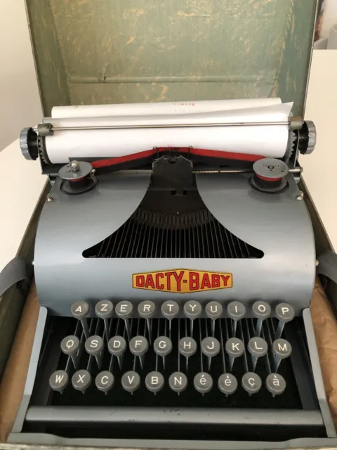 DACTY-BABY MACHINE A Ecrire Enfant Vintage 1950's EUR 69,00 - PicClick FR