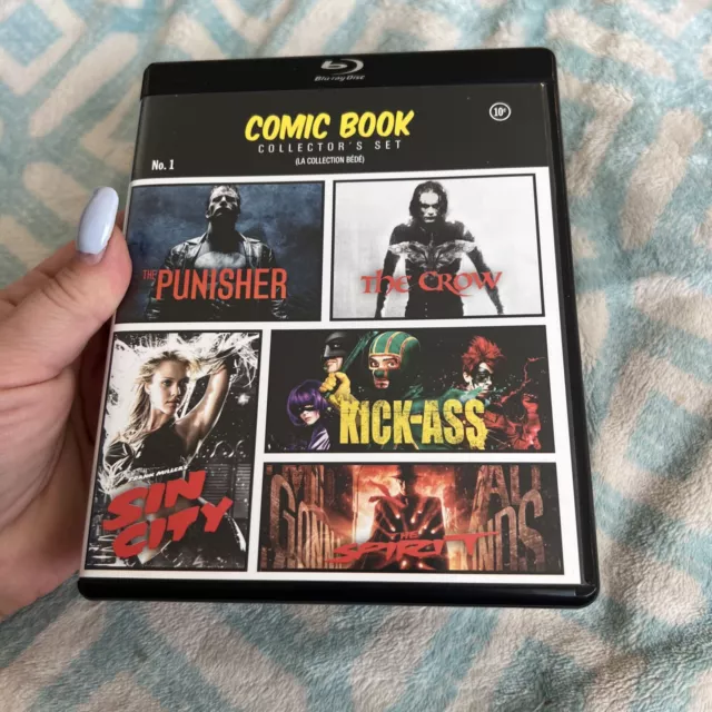 Comic Book Collector's Set 5 Films The Punisher - The Crow - Sin City - Kick-Ass Comic Book Collector's Set 5 Films The Punisher - The Crow - Sin City - Kick-Ass