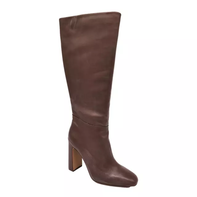 STEVE MADDEN Ally Knee High Block-Heel Dress Boots Brn 8.5M