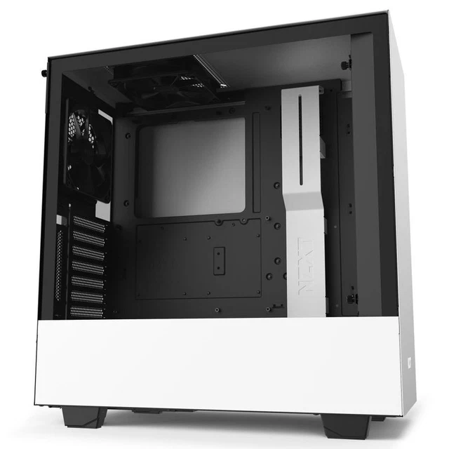 NZXT H510I WHITE RGB ATX Mid Tower Gaming Desktop Computer Case New