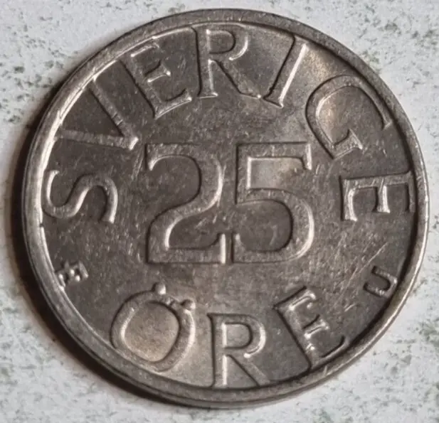 Sweden 1979 25 Ore coin