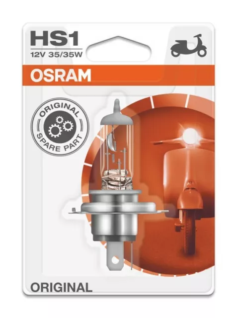 Osram HS1 Lampada Originale per Moto 12V 35W Confezione con 10 Pezzi