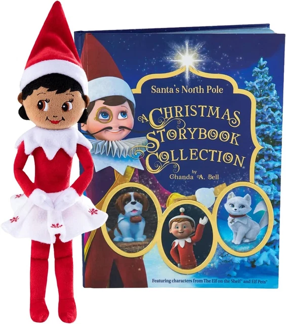 The Elf on the Shelf: Girl Dark Snuggler and A Christmas Storybook Collection