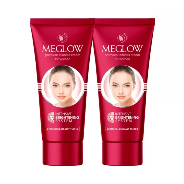 Combo de crema facial Meglow Fairness para mujer (2 x 30 gm) envío gratuito y rápido