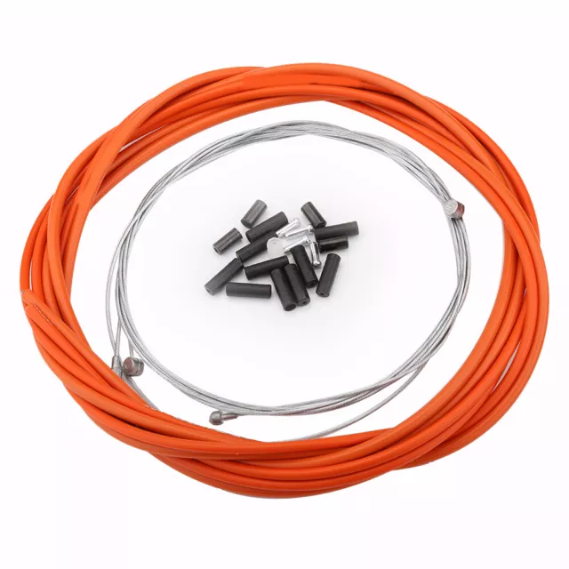 BMX Brake Cable Orange + Bicycle Front Rear Brake Cable Mountain Bike