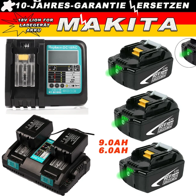 PER BATTERIA REPLACE Makita 18 V 9,0 AH 6AH BL1860B BL1850B BL1830