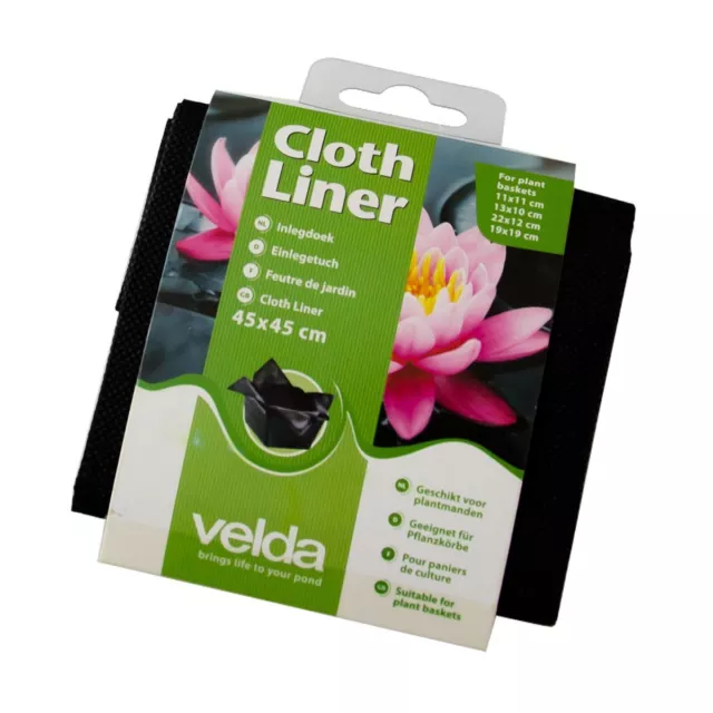 Velda Cloth Basket Pot Square Liner 3 Sizes Garden Patio Pond Water Lily Plants 2