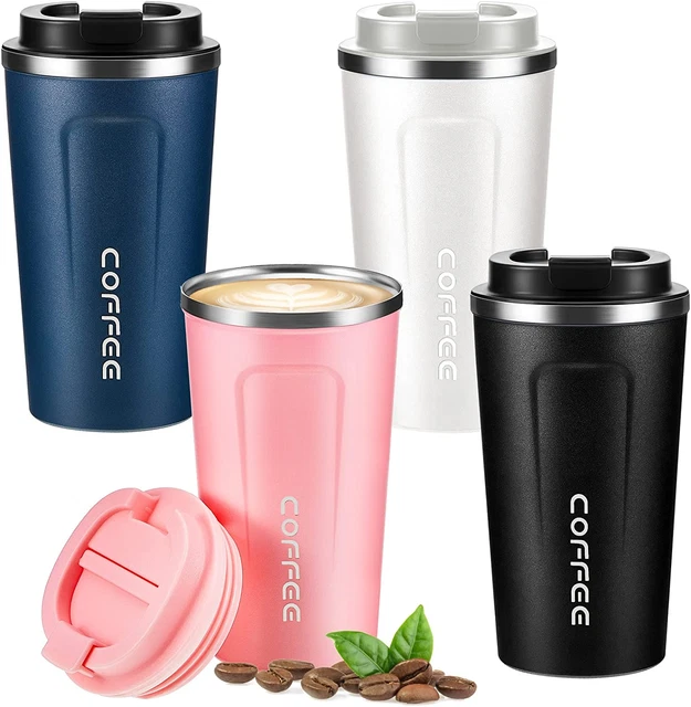 4 Pcs 17 Oz Stainless Steel Vacuum Insulated Tumblers Coffee Travel Mug Leakproo