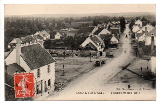 ▬►CPA 03 1911 COSNE D'ALLIER / COSNE SUR L'OEIL Faubourg des Rois