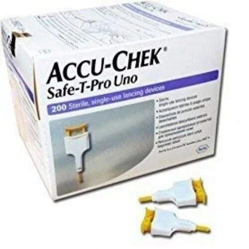 Accu-Chek Safe T Pro Blutzuckermessgerät (mehrfarbig) Lanzetten 200...