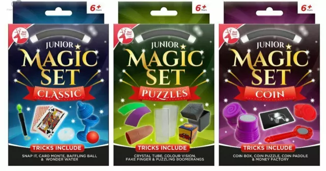 Junior Ultimate Magic Show With Amazing Tricks Kids Magician Full Set Cards Coin