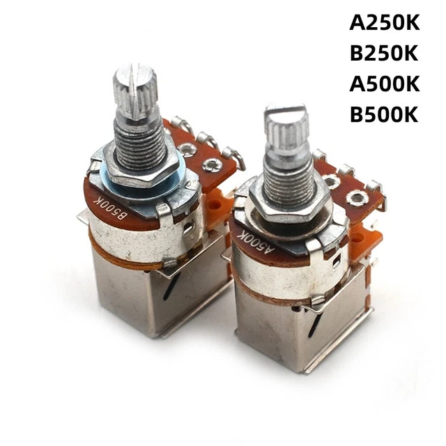 Lot De 2 Potentiomètres Linéaires Vintage Erie 250k - Pour Guitare (réparation/modification) - Occasion Fonctionnels