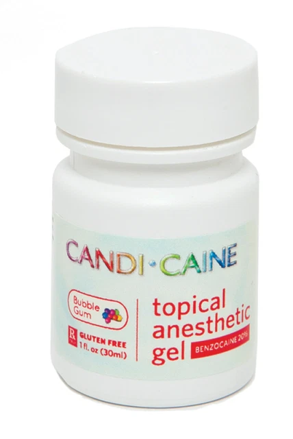 Dental Topical Anesthetic Gel 20% Benzocaine 1oz Jar Bubblegum Made in USA