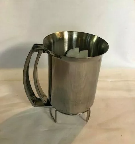 Chef Buddy Pancake Batter Dispenser- Gourmet Stainless-Steel Pourer- 3 Cups