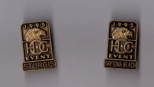 pin's Harley Davidson / HOG event 1995 (double attache) 2 versions au choix