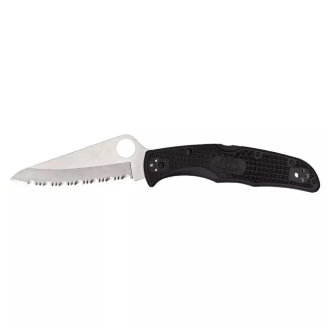 Coltello Spyderco Knife PACIFIC SALT 2 FRN BLACK SERRATED C91SBK2