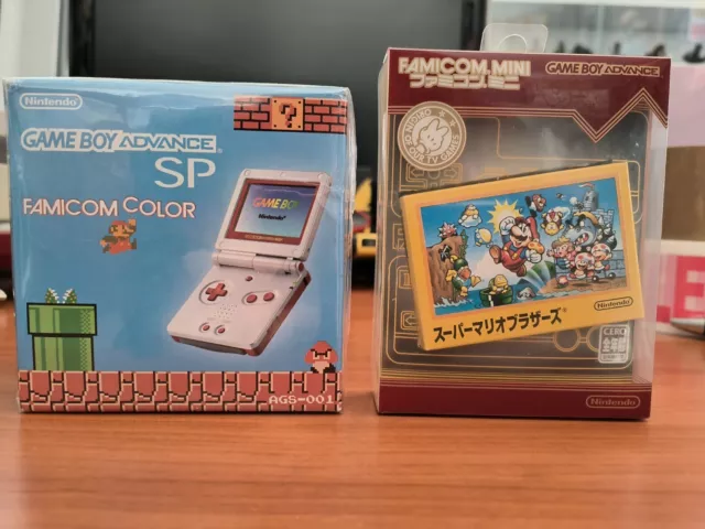 Like New Game Boy Advance Sp Famicom Console GBA Nintendo + Mario Bros nes