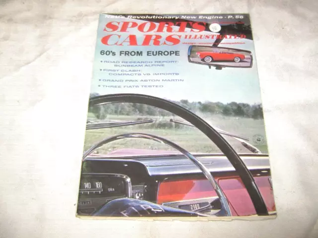 A Vintage Feb 1959 Sports Car Illustrated Car Enthusiast Magazine Vol 7 No 6