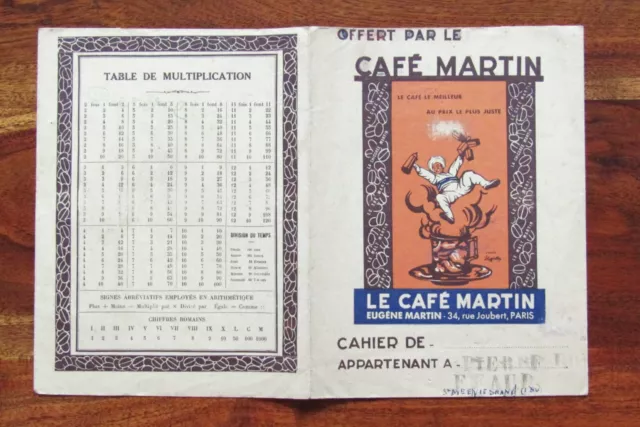 Protège-cahier ancien " Café MARTIN "