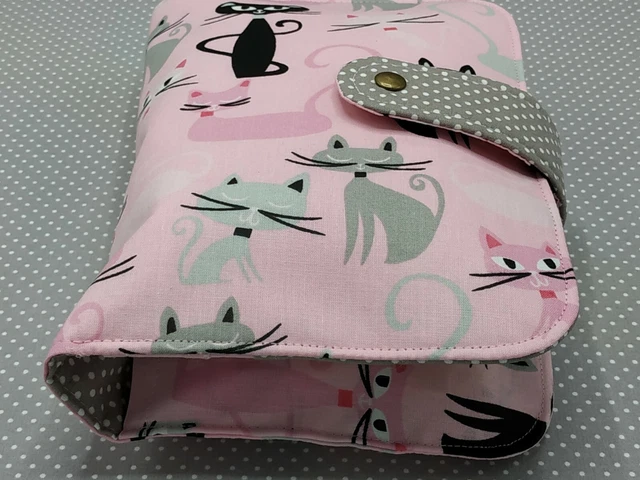 Handmade Baby Diaper Nappy Wallet Bag Pouch Wipes Holder Organizer Rose Cats 4