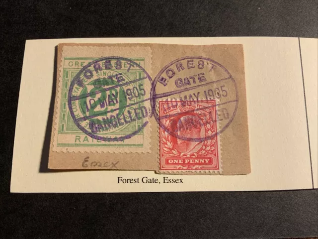 Great Eastern Railways Stamp On Piece Used 1905