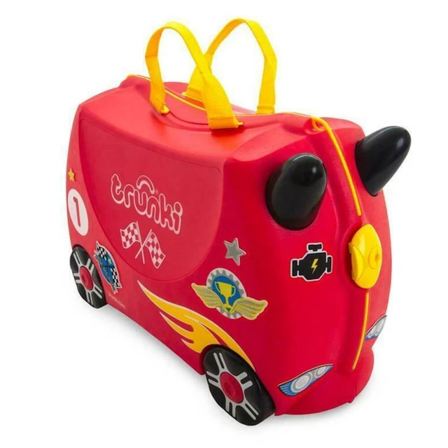Trunki Ride On Kids Suitcase Luggage Toy Box Rocco Race Car