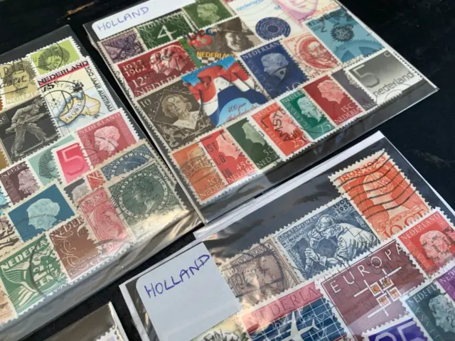 123 Vintage  Dutch Netherlands Holland Postage Stamps