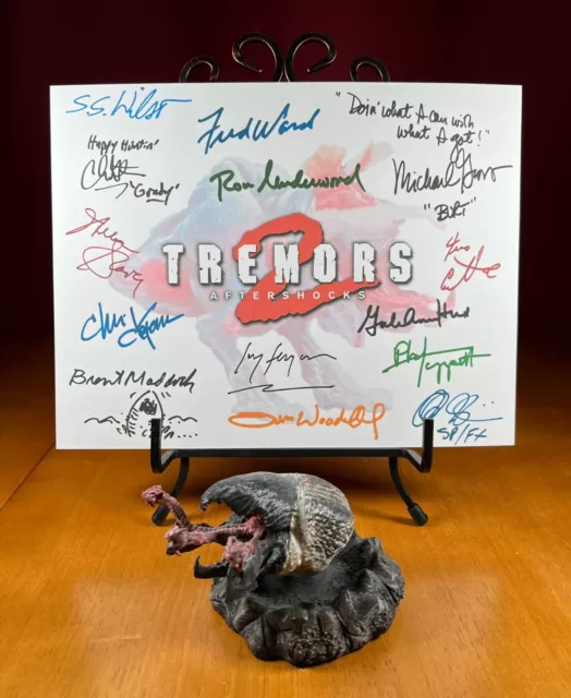 Tremors 2 Title Card Signed- 8.5 x 11- Autograph Reprints- Graboids- Tremors II