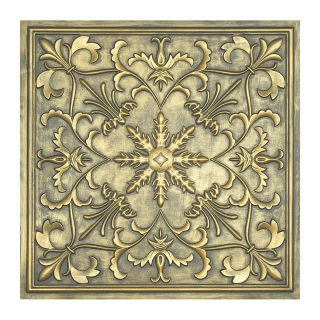 Antique ceiling panels Decorative tin wall tile for club PL70 ancient gold 10pcs