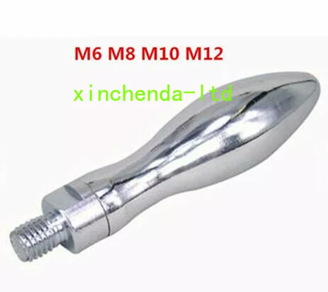 1x Polished Chrome Revolving Bridgeport Milling Machine Handle M6-M12 Ball Crank