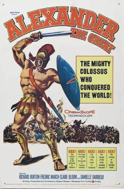 ALEXANDER THE GREAT Movie POSTER 27x40 D