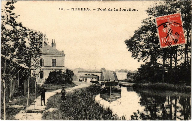 CPA NEVERS Pont de la Jonction Nievre (100140)