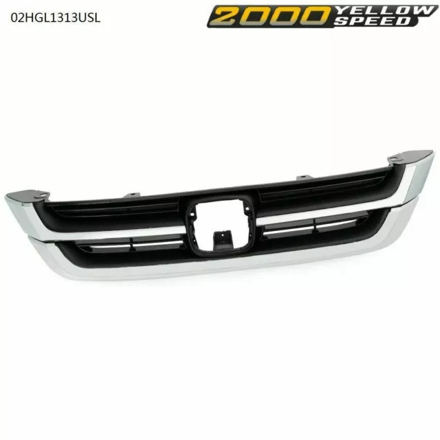 Fit For 2010-2011 Honda Crv Cr-V Front Upper Honeycomb Grill Grille Chrome New