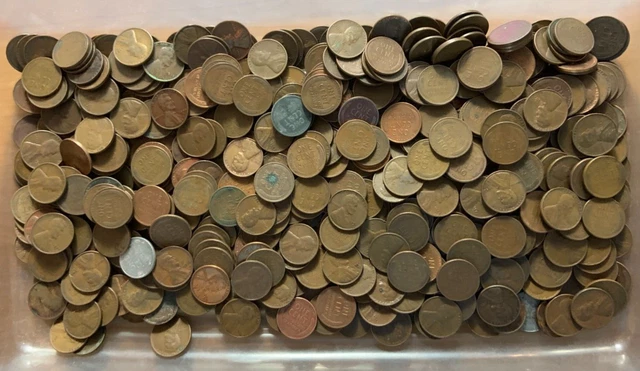 500 (10 Rolls) Lincoln Wheat Back Cent Coins - Lot - pre-1959 - No Reserve