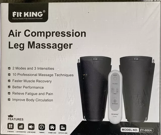 Fit King air compression leg massager. Brand new - in box