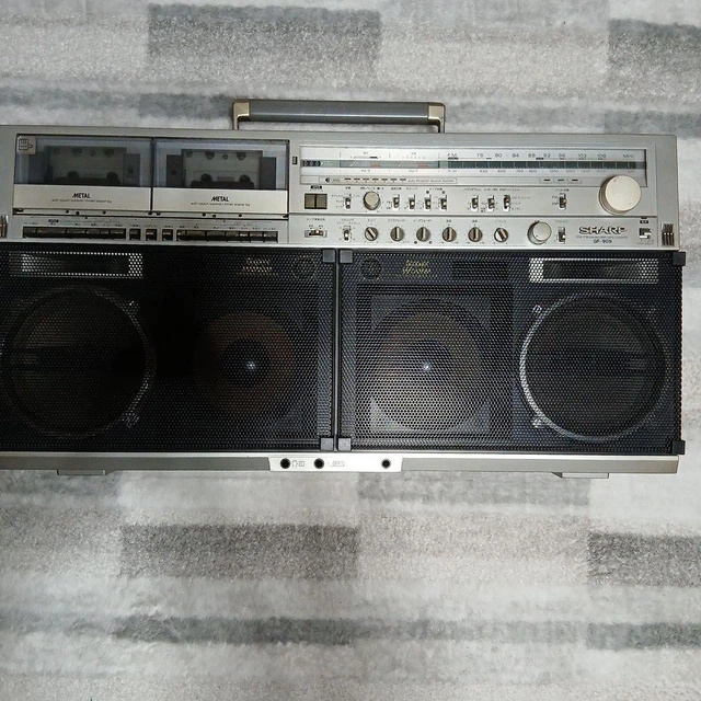 Ghettoblaster Vintage Sharp GF-555 / GF-555H - Double Antenne - Avec Notice - Occasion