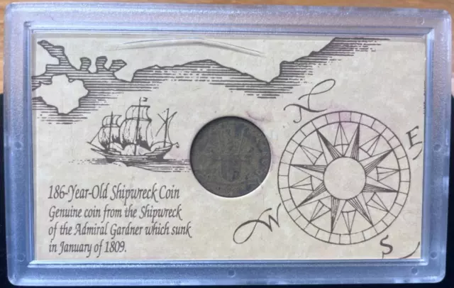 186-Year-Old Shipwreck Coin Of The Admiral Gardner Sank In 1809 (216 Years Old)
