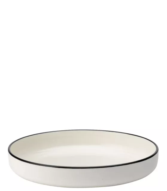 Homestead Black Vitrified Porcelain Presentation Bowl Set 9.5" (24Cm) Pack Of 6
