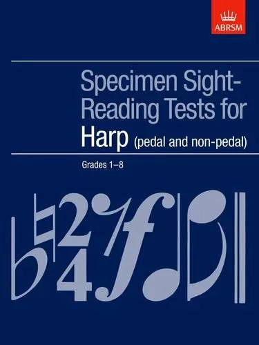 Probensicht-Lesetests für Harfe, Klassen 1-8 (Pedal und Nicht-Pedal) (ABRSM S