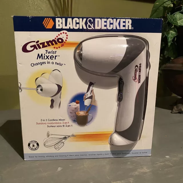 Black & Decker GIZMO Twist Cordless Hand Mixer Beater GM100 Whisking  Kitchen