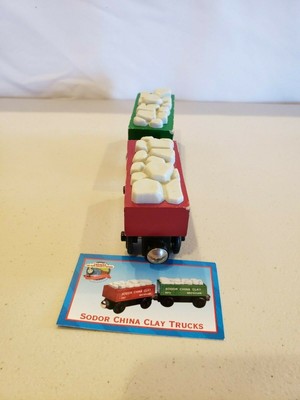 thomas wooden railway sodor china clay cars